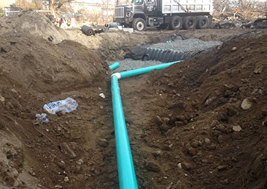 Water and Sewer Tie Ins by M.T. Mayo Corp.