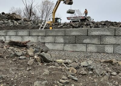 Site Work by M.T. Mayo Corp. Rocky Ledge Terrace Extension at Winchester